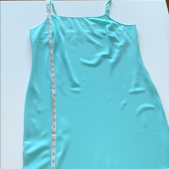 Alice by Temperly turquoise 100% silk dress sz 12 - Picture 11 of 14